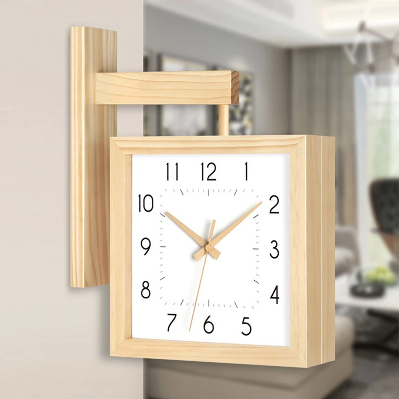 Japanese Living Lifestyle - Horloges murales en bois à double