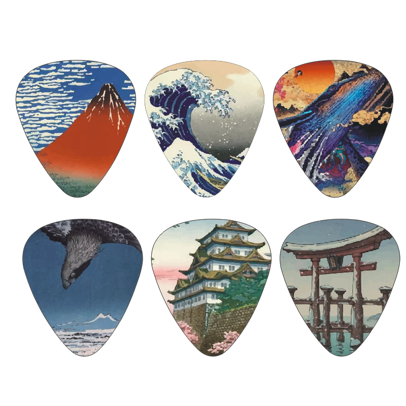 Japan Lifestyle And Culture - Nouveau 12 pièces/ensemble plectres de guitare-Shrapnel