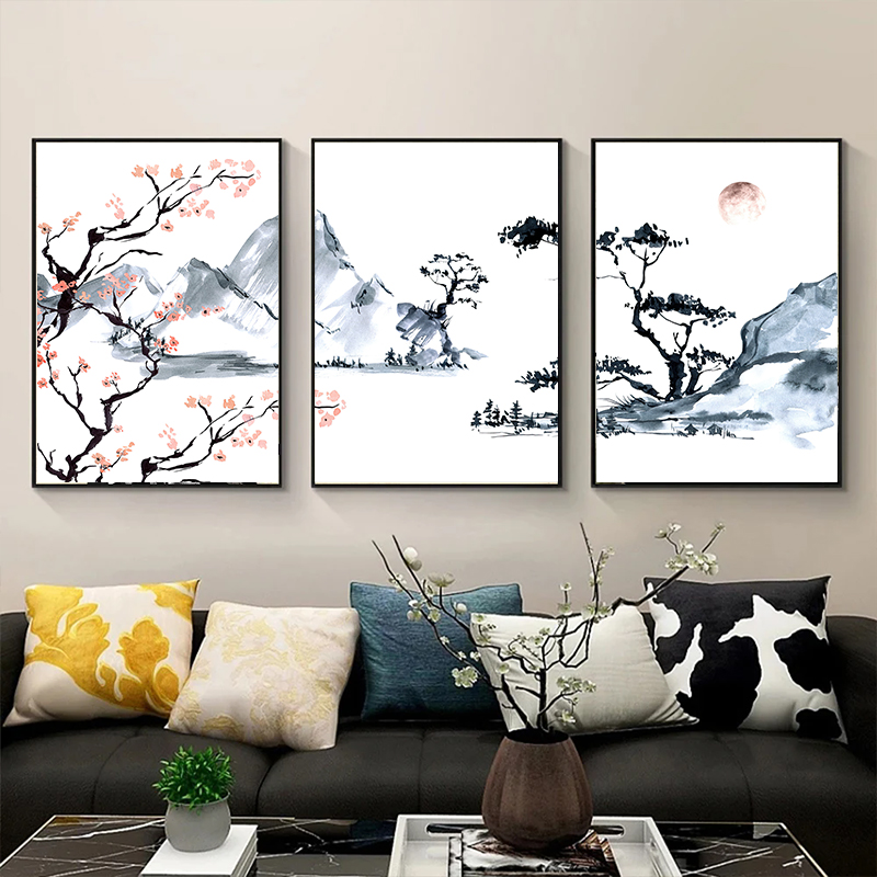 Japanese Living Lifestyle - Impression sur toile de peinture à