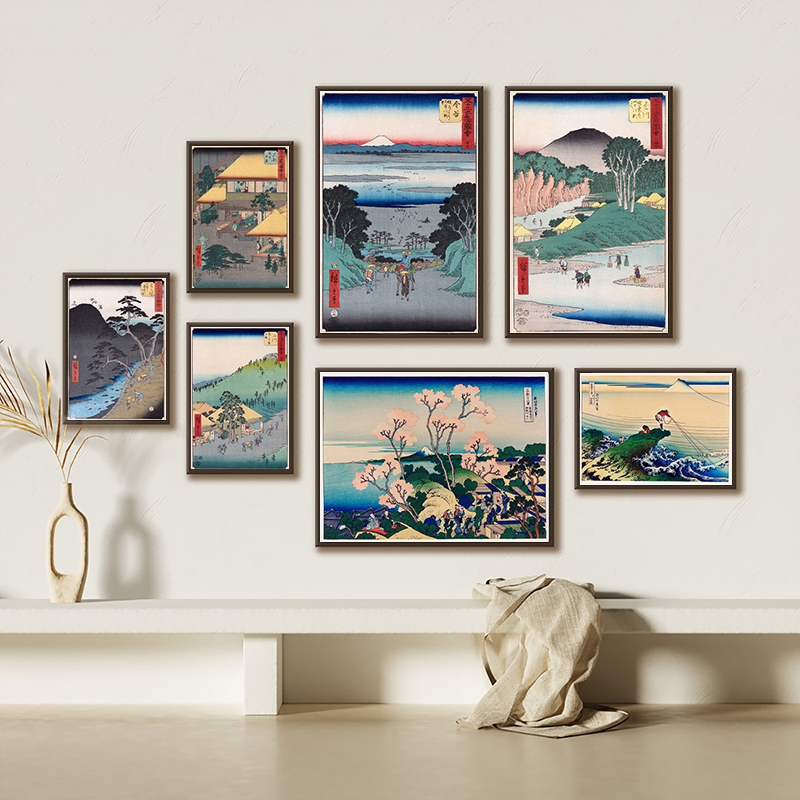 Toile d'art mural avec imprimé - Japanese Living Lifestyle avis et prix